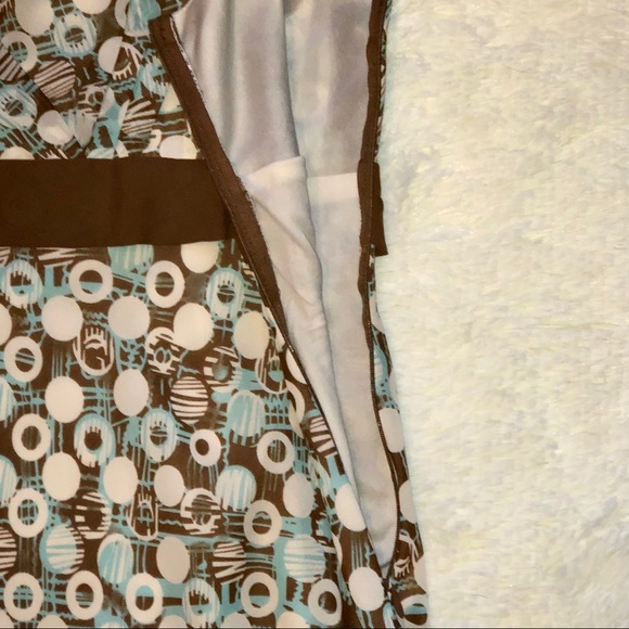 DRESS BARN—COURTNEY—BY “DRESS BARN” WOMEN’S SLEEVELESS BROWN & BLUE DRESS!! EUC. - Picture 5 of 7